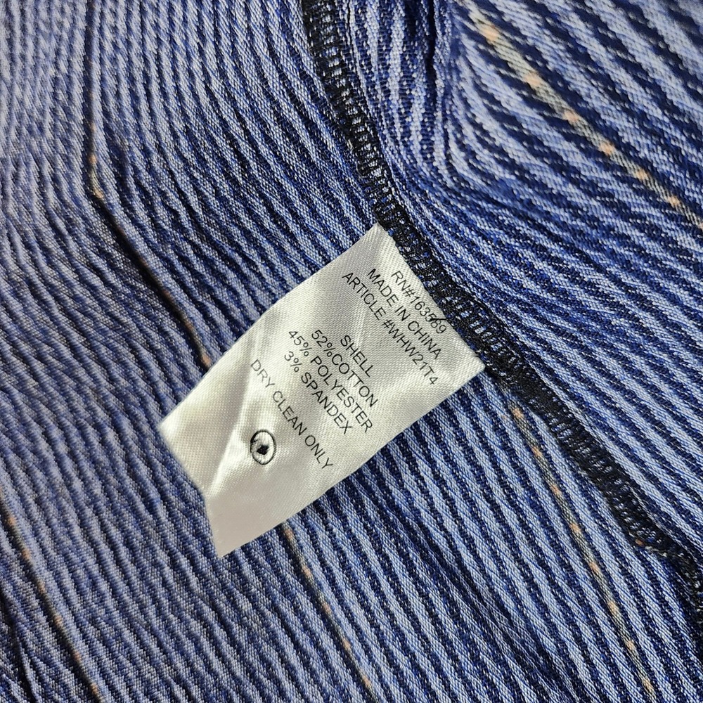 Who‎ What Wear Collection XS Blue Brown Houndstooth Plaid Button Down Shacket - Picture 8 of 8